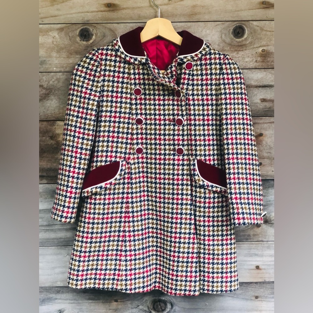 FW Fischer Vtg Girls Wool Peacoat size 6